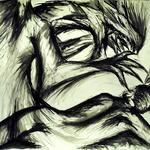 Nightmare, Ink on Watercolor Paper, 20" x 30", 2013